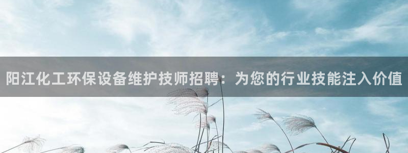 电影亿万：阳江化工环保设备维护技师招聘：为您的行业技能注入价值