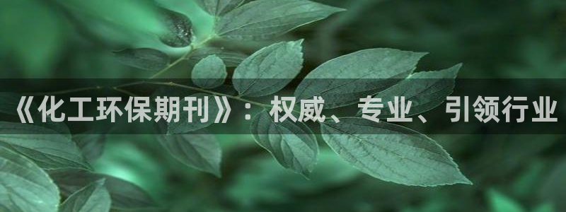 亿万问答：《化工环保期刊》：权威、专业、引领行业