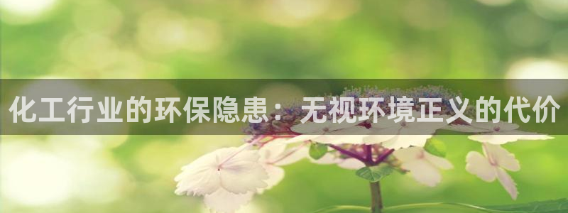 亿万先生客户端官网登录不了：化工行业的环保隐患：无视环境正义的代价