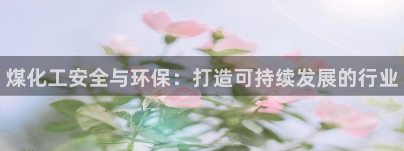 亿万城市手游官网：煤化工安全与环保：打造可持续发展的行业