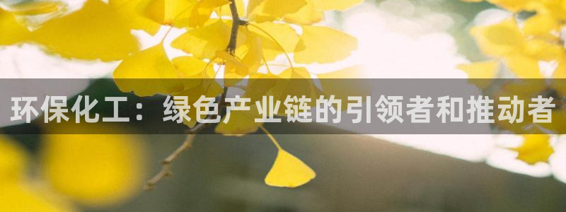 亿万先生官方网站客户端下载安装手机版：环保化工：绿色产业链的引领者和推动者