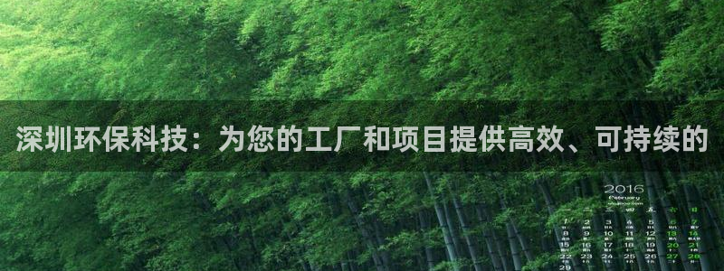 亿万手游平台官网：深圳环保科技：为您的工厂和项目提供高效、可持续的
