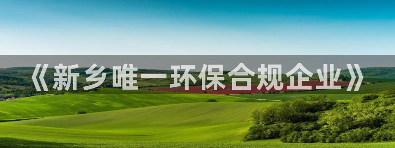 mr003亿万先生：《新乡唯一环保合规企业》